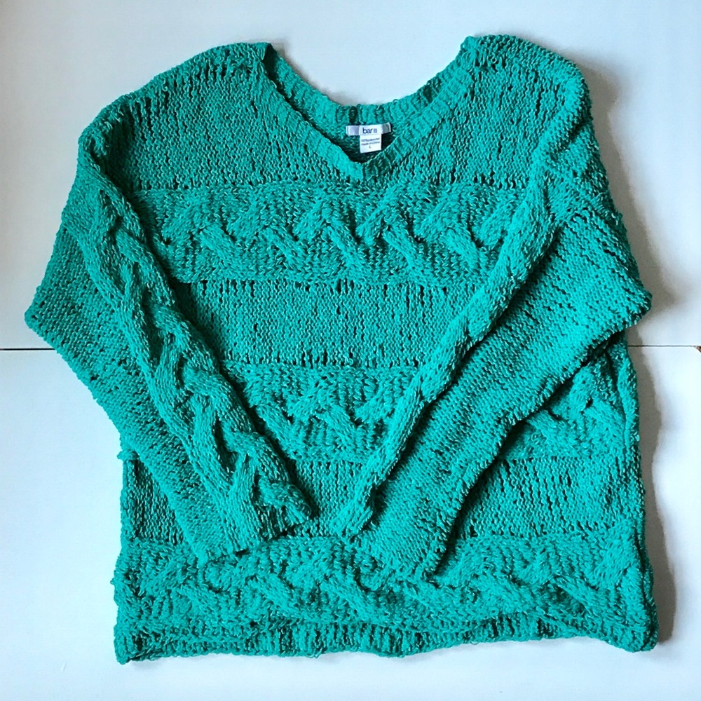 Bar iii Chunky Cable Knit Sweater (L)